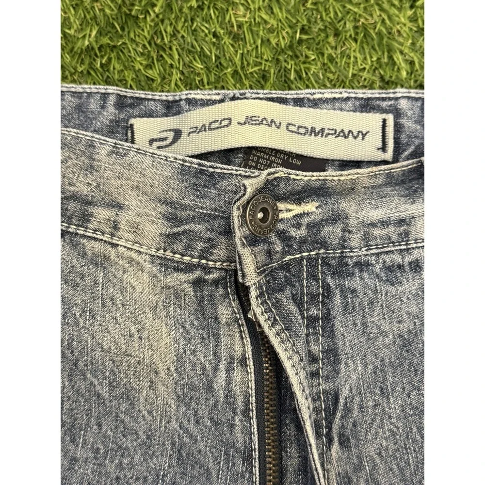 Vintage Paco Jeans Mens 34 x 33 Blue Medium Wash Carpenter Baggy Hip Hop Rap Y2K